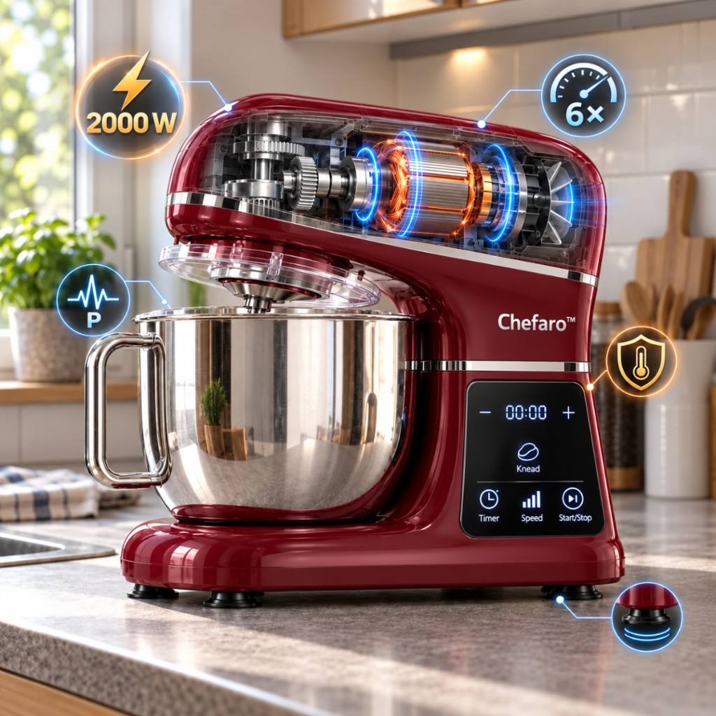 Motor Chefaro de 2000 W para masas densas